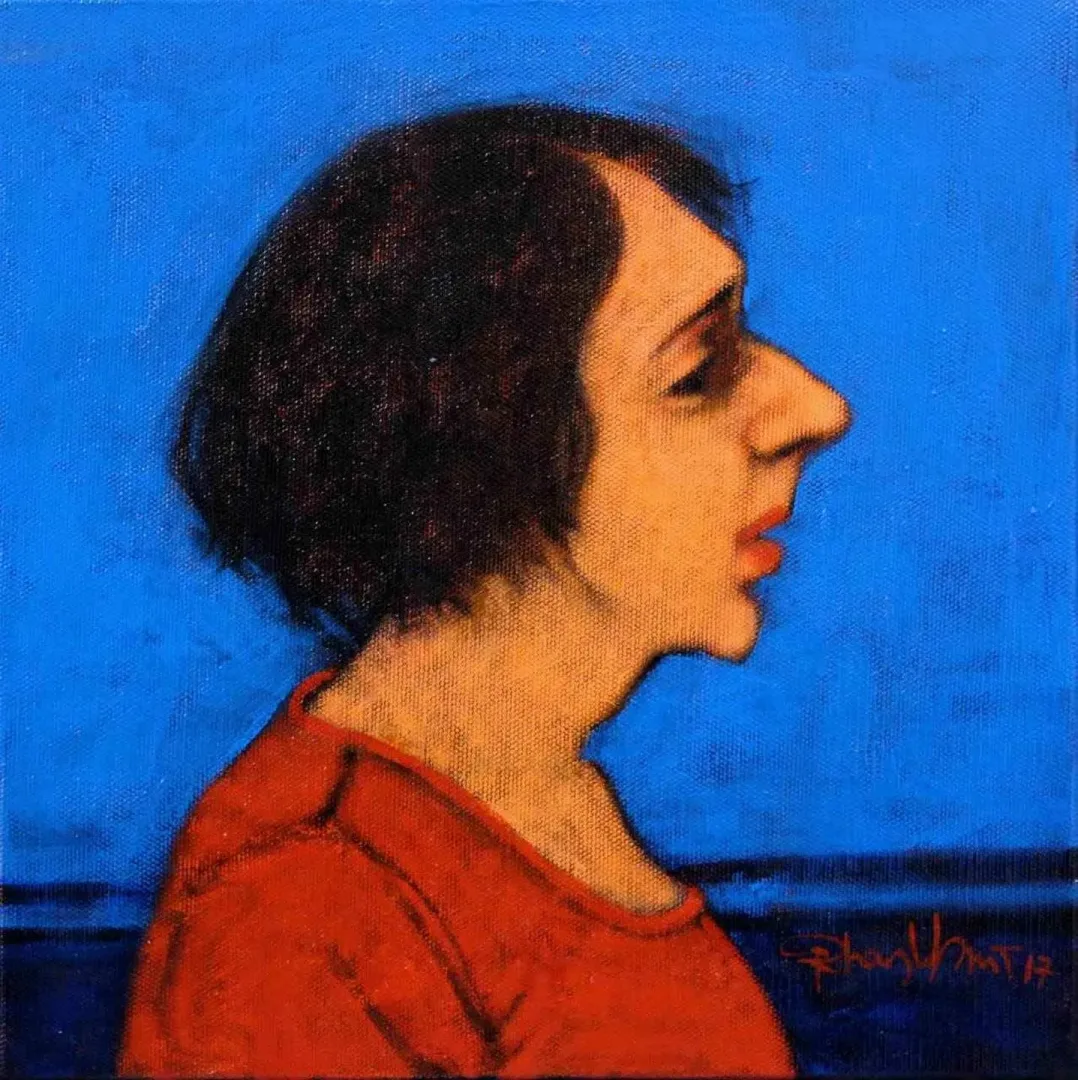 "isimsiz" eseri ORHAN UMUT tarafından 2017 yılında 25x25 cm ölçülerinde Tuval üzeri akrilik boya tekniği ile yapılmıştır.