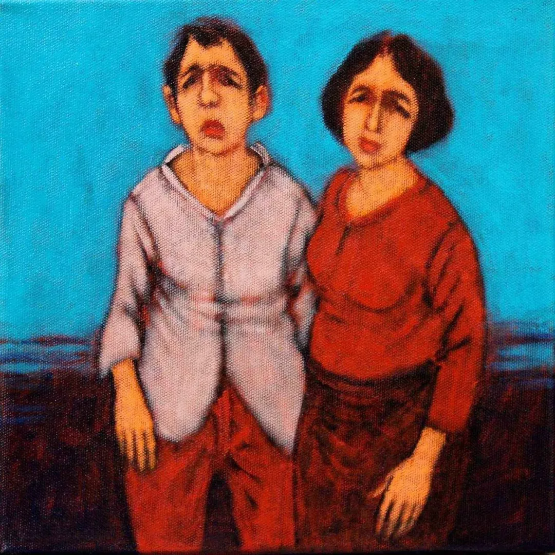 "isimsiz" eseri ORHAN UMUT tarafından 2017 yılında 25x25 cm ölçülerinde Tuval üzeri akrilik boya tekniği ile yapılmıştır.