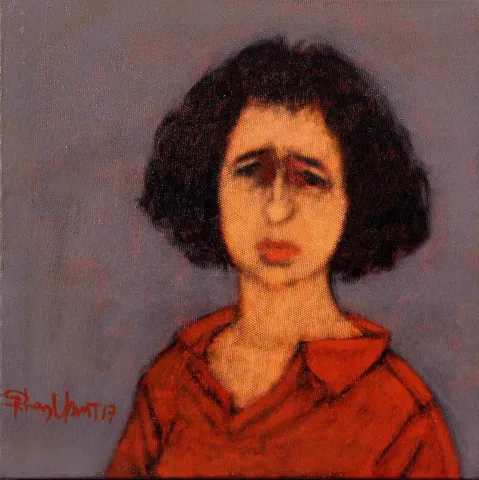 "isimsiz" eseri ORHAN UMUT tarafından 2017 yılında 25x25 cm ölçülerinde Tuval üzeri akrilik boya tekniği ile yapılmıştır.