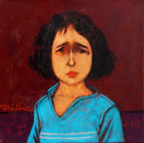 "isimsiz" eseri ORHAN UMUT tarafından 2017 yılında 25x25 cm ölçülerinde Tuval üzeri akrilik boya tekniği ile yapılmıştır.