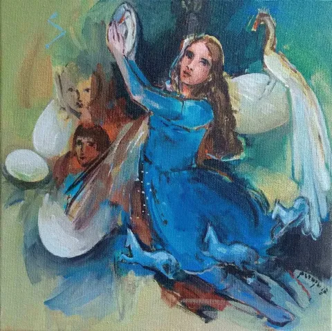 PERUZE HAMURCU — “isimsiz”, 2017 "isimsiz" eseri PERUZE HAMURCU tarafından 2017 yılında 25x25 cm ölçülerinde Tuval üzeri yağlı boya tekniği ile yapılmıştır.