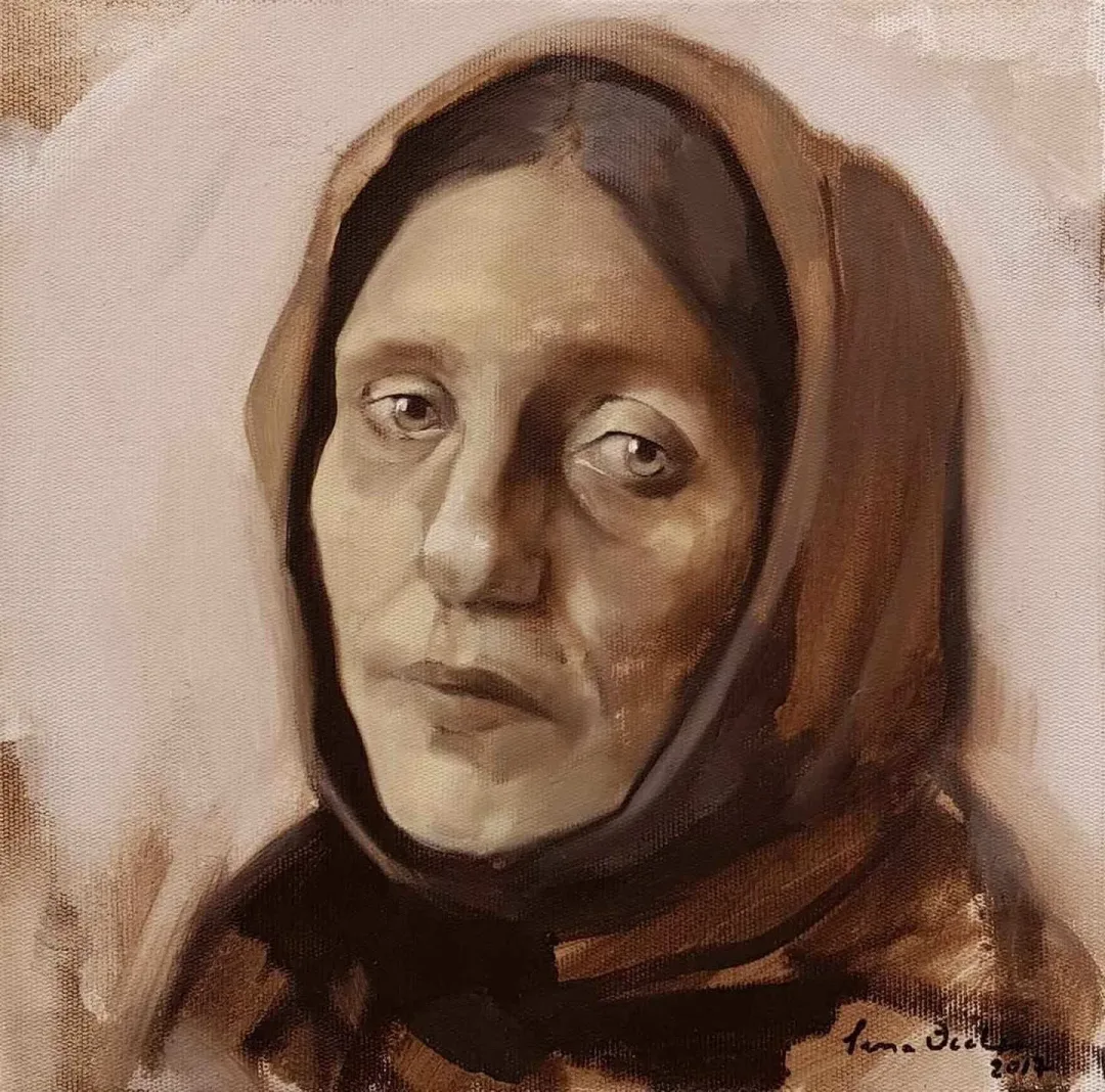 "isimsiz" eseri SEMA ÖCAL tarafından 2017 yılında 25x25 cm ölçülerinde Tuval üzeri akrilik boya tekniği ile yapılmıştır.