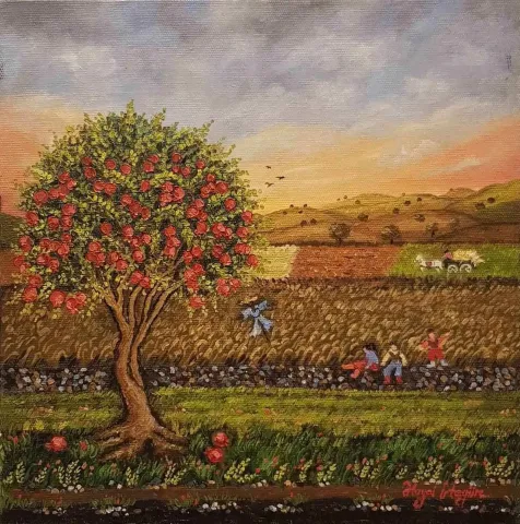HAYAL İRTEGÜN — “isimsiz”, 2017 "isimsiz" eseri HAYAL İRTEGÜN tarafından 2017 yılında 25x25 cm ölçülerinde Tuval üzeri yağlı boya tekniği ile yapılmıştır.