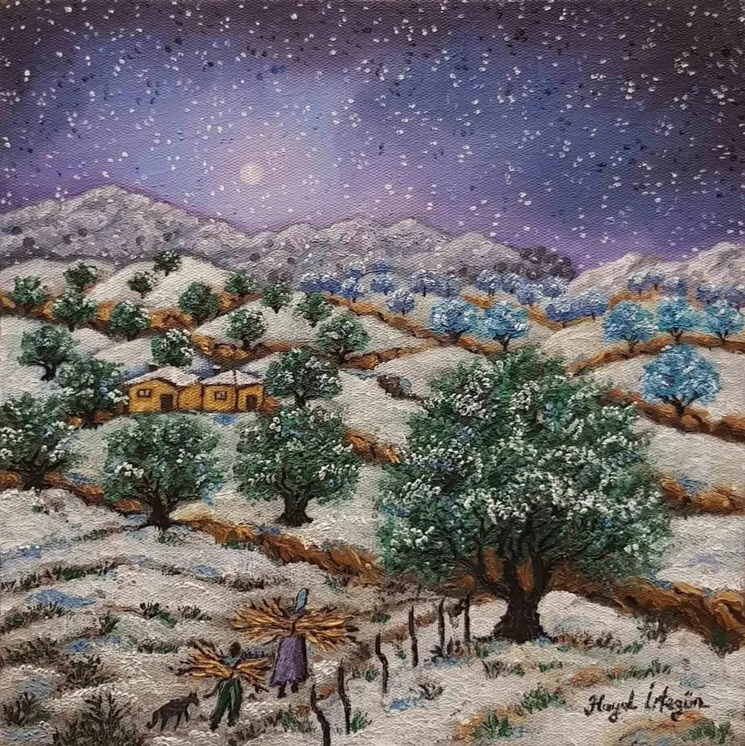yakınlaştır "isimsiz" eseri HAYAL İRTEGÜN tarafından 2017 yılında 25x25 cm ölçülerinde Tuval üzeri yağlı boya tekniği ile yapılmıştır.