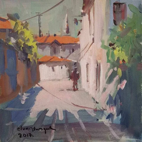 ELVAN SUNGUR — “isimsiz”, 2017 "isimsiz" eseri ELVAN SUNGUR tarafından 2017 yılında 25x25 cm ölçülerinde Tuval üzeri yağlı boya tekniği ile yapılmıştır.