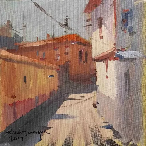 ELVAN SUNGUR — “isimsiz”, 2017 "isimsiz" eseri ELVAN SUNGUR tarafından 2017 yılında 25x25 cm ölçülerinde Tuval üzeri yağlı boya tekniği ile yapılmıştır.