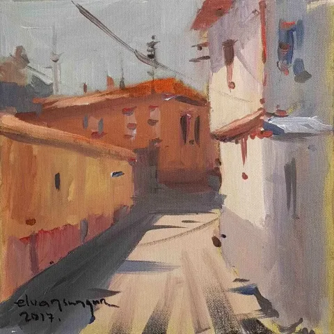 ELVAN SUNGUR — “isimsiz”, 2017 "isimsiz" eseri ELVAN SUNGUR tarafından 2017 yılında 25x25 cm ölçülerinde Tuval üzeri yağlı boya tekniği ile yapılmıştır.