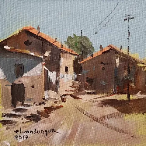 ELVAN SUNGUR — “isimsiz”, 2017 "isimsiz" eseri ELVAN SUNGUR tarafından 2017 yılında 25x25 cm ölçülerinde Tuval üzeri yağlı boya tekniği ile yapılmıştır.