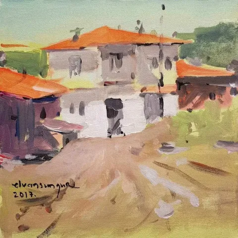 ELVAN SUNGUR — “isimsiz”, 2017 "isimsiz" eseri ELVAN SUNGUR tarafından 2017 yılında 25x25 cm ölçülerinde Tuval üzeri yağlı boya tekniği ile yapılmıştır.
