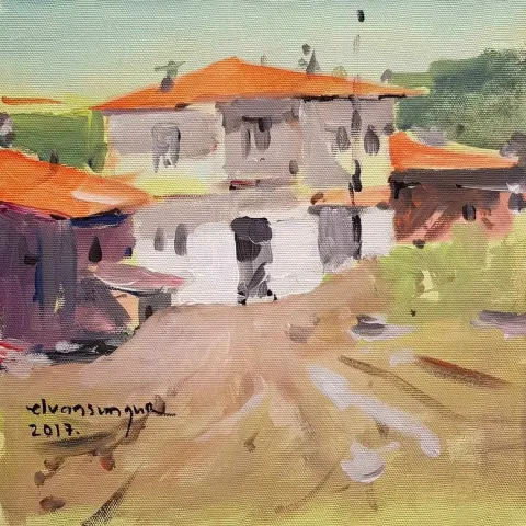 ELVAN SUNGUR — “isimsiz”, 2017 "isimsiz" eseri ELVAN SUNGUR tarafından 2017 yılında 25x25 cm ölçülerinde Tuval üzeri yağlı boya tekniği ile yapılmıştır.