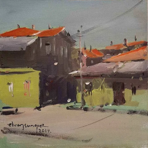 ELVAN SUNGUR — “isimsiz”, 2017 "isimsiz" eseri ELVAN SUNGUR tarafından 2017 yılında 25x25 cm ölçülerinde Tuval üzeri yağlı boya tekniği ile yapılmıştır.