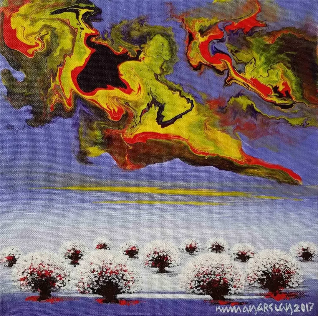 "isimsiz" eseri NUMAN ARSLAN tarafından 2017 yılında 25x25 cm ölçülerinde Tuval üzeri yağlı boya tekniği ile yapılmıştır.