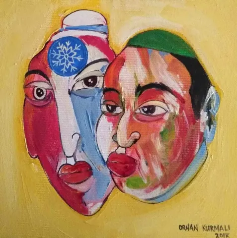 "isimsiz" eseri ORHAN KURMALI tarafından 2017 yılında 25x25 cm ölçülerinde Tuval üzeri yağlı boya tekniği ile yapılmıştır.
