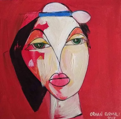 "isimsiz" eseri ORHAN KURMALI tarafından 2017 yılında 25x25 cm ölçülerinde Tuval üzeri yağlı boya tekniği ile yapılmıştır.