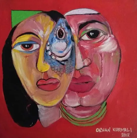 ORHAN KURMALI — “isimsiz”, 2017 "isimsiz" eseri ORHAN KURMALI tarafından 2017 yılında 25x25 cm ölçülerinde Tuval üzeri yağlı boya tekniği ile yapılmıştır.
