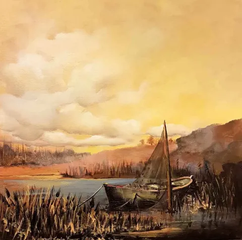 MEHMET EMİN ÖZER — “isimsiz”, 2017 "isimsiz" eseri MEHMET EMİN ÖZER tarafından 2017 yılında 25x25 cm ölçülerinde Tuval üzeri yağlı boya tekniği ile yapılmıştır.