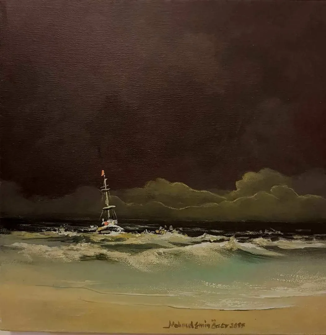 yakınlaştır "isimsiz" eseri MEHMET EMİN ÖZER tarafından 2017 yılında 25x25 cm ölçülerinde Tuval üzeri yağlı boya tekniği ile yapılmıştır.