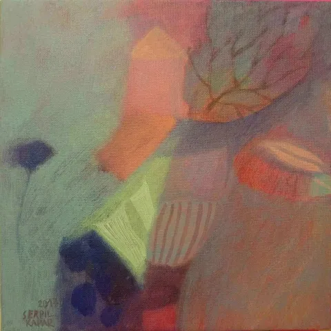 SERPİL KAPAR — “isimsiz”, 2017 "isimsiz" eseri SERPİL KAPAR tarafından 2017 yılında 25x25 cm ölçülerinde Tuval üzeri yağlı boya tekniği ile yapılmıştır.
