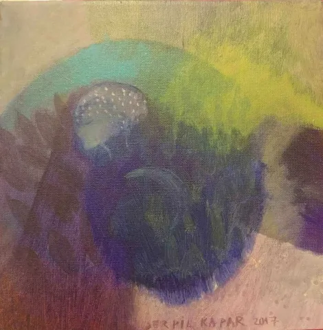 SERPİL KAPAR — “isimsiz”, 2017 "isimsiz" eseri SERPİL KAPAR tarafından 2017 yılında 25x25 cm ölçülerinde Tuval üzeri yağlı boya tekniği ile yapılmıştır.