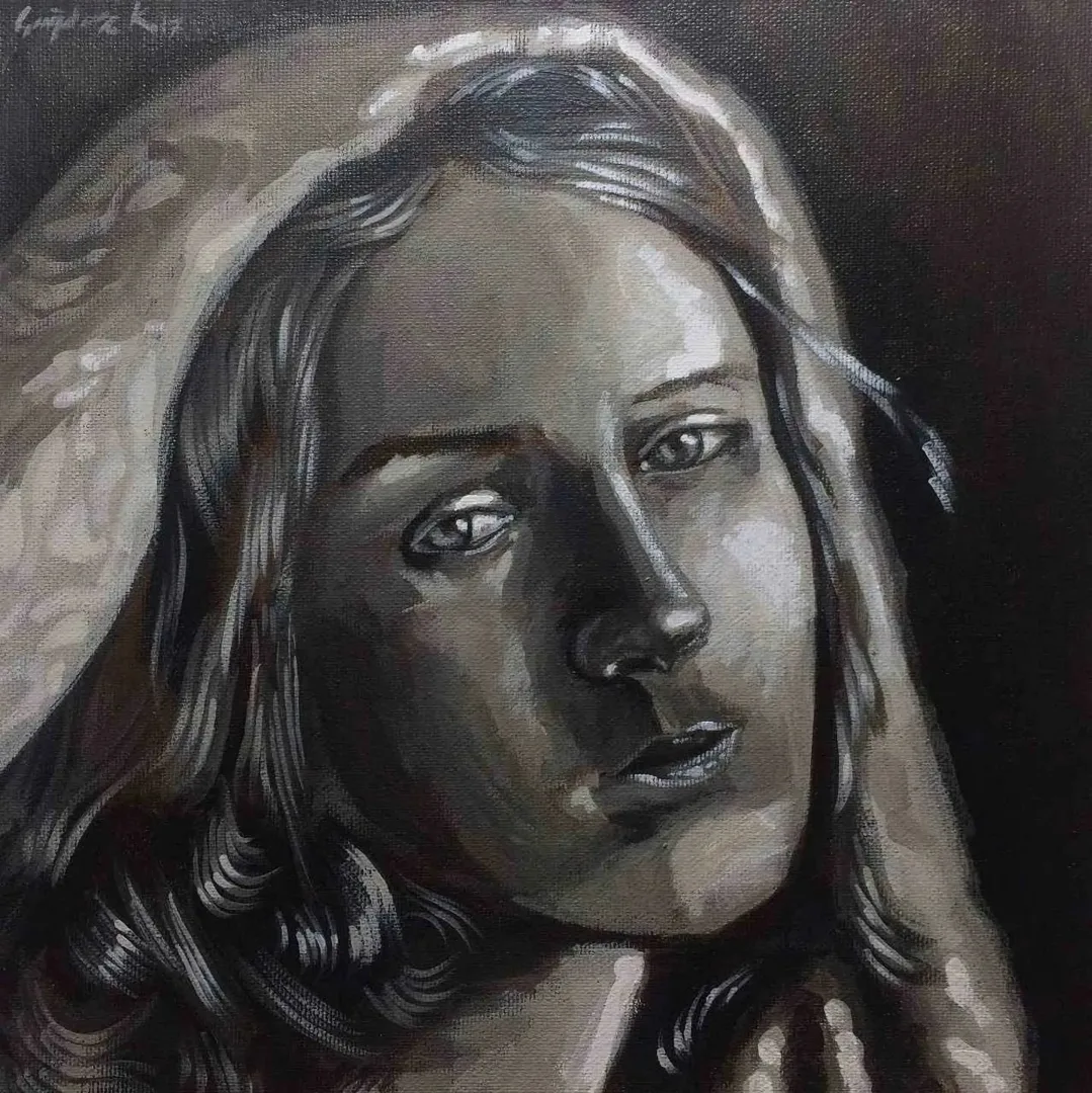 "isimsiz" eseri EREN ÇAĞDAŞ KARASU tarafından 2017 yılında 25x25 cm ölçülerinde Tuval üzeri yağlı boya tekniği ile yapılmıştır.