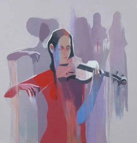HAKAN ERASLAN — “isimsiz”, 2017 "isimsiz" eseri HAKAN ERASLAN tarafından 2017 yılında 25x25 cm ölçülerinde Tuval üzeri akrilik boya tekniği ile yapılmıştır.