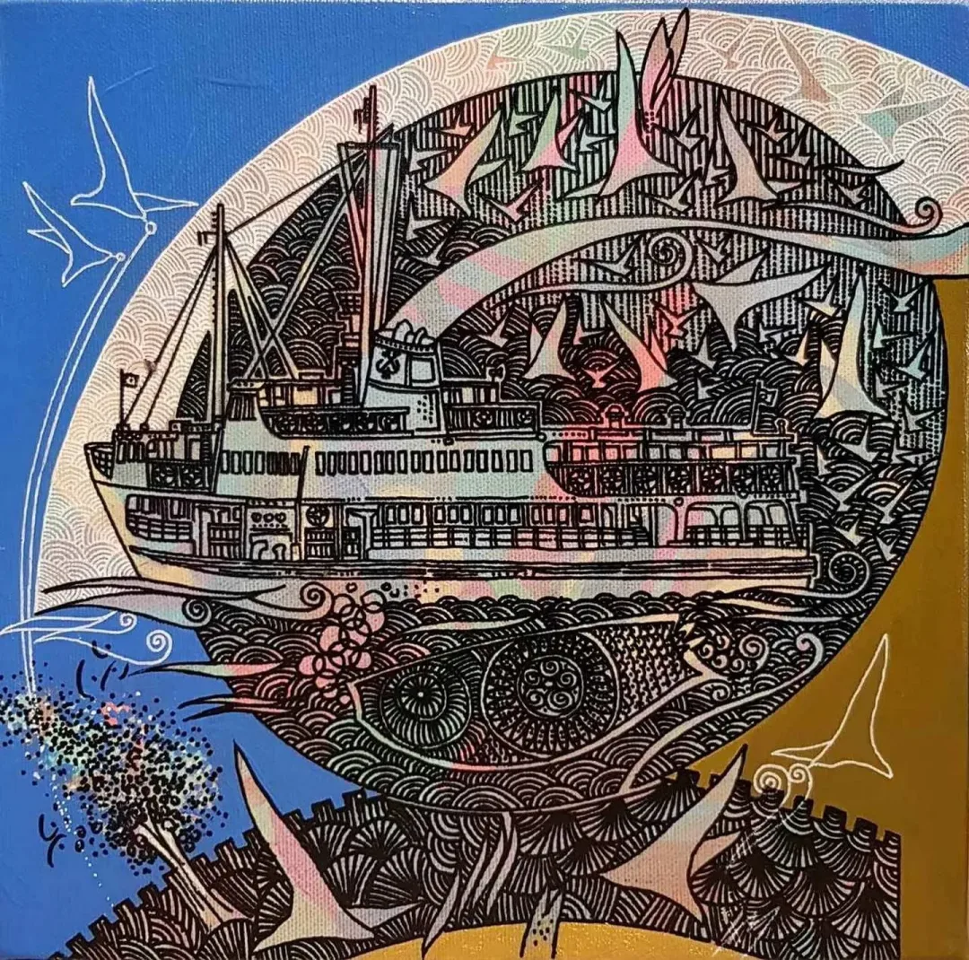 "isimsiz" eseri ENGİN KORKMAZ tarafından 2017 yılında 25x25 cm ölçülerinde Tuval üzeri akrilik boya tekniği ile yapılmıştır.