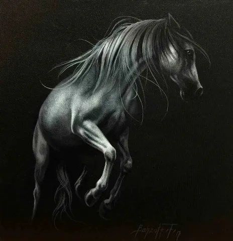 "isimsiz" eseri BEHZAT FEYZULLAH tarafından 2017 yılında 25x25 cm ölçülerinde Tuval üzeri yağlı boya tekniği ile yapılmıştır.