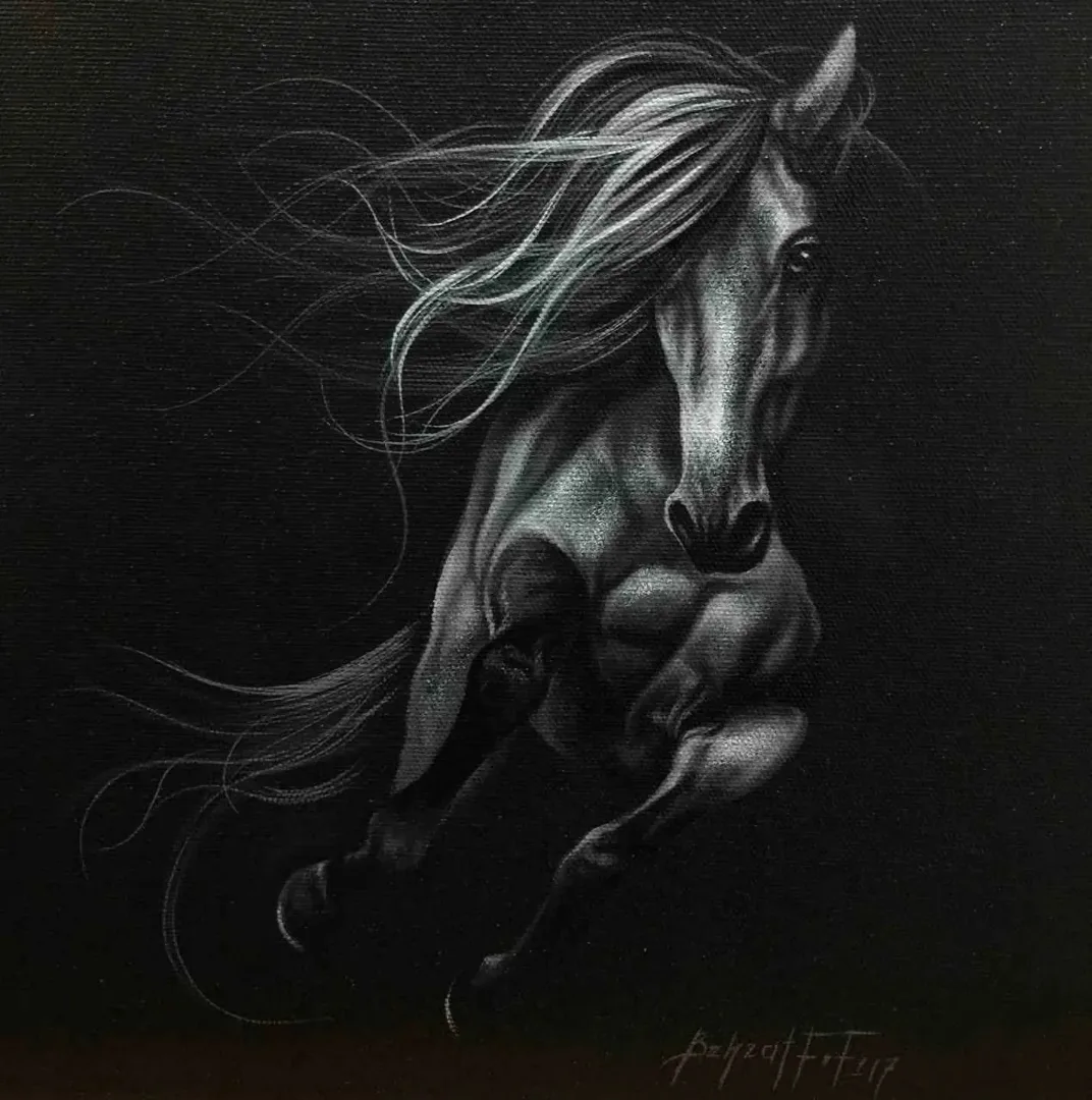"isimsiz" eseri BEHZAT FEYZULLAH tarafından 2017 yılında 25x25 cm ölçülerinde Tuval üzeri yağlı boya tekniği ile yapılmıştır.