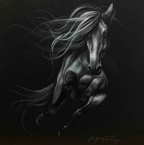 "isimsiz" eseri BEHZAT FEYZULLAH tarafından 2017 yılında 25x25 cm ölçülerinde Tuval üzeri yağlı boya tekniği ile yapılmıştır.
