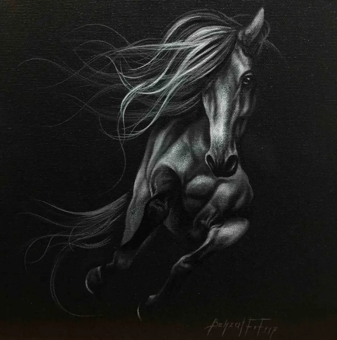 "isimsiz" eseri BEHZAT FEYZULLAH tarafından 2017 yılında 25x25 cm ölçülerinde Tuval üzeri yağlı boya tekniği ile yapılmıştır.