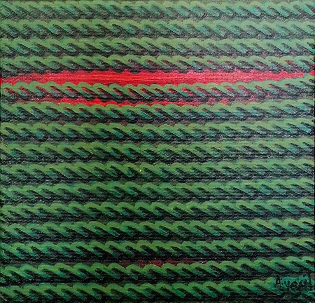 "isimsiz" eseri AHMET YEŞİL tarafından 2017 yılında 25x25 cm ölçülerinde Tuval üzeri yağlı boya tekniği ile yapılmıştır.