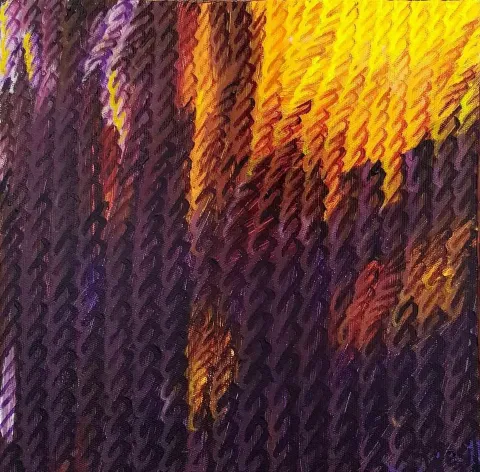 "isimsiz" eseri AHMET YEŞİL tarafından 2017 yılında 25x25 cm ölçülerinde Tuval üzeri yağlı boya tekniği ile yapılmıştır.