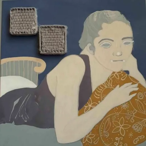 TALİN ARAT — “isimsiz”, 2017 "isimsiz" eseri TALİN ARAT tarafından 2017 yılında 25x25 cm ölçülerinde Karışık teknik tekniği ile yapılmıştır.