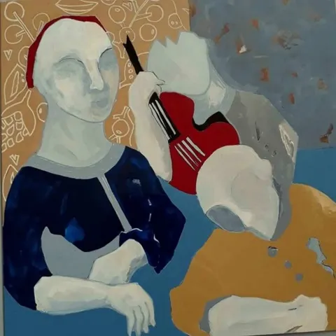 TALİN ARAT — “isimsiz”, 2017 "isimsiz" eseri TALİN ARAT tarafından 2017 yılında 25x25 cm ölçülerinde Karışık teknik tekniği ile yapılmıştır.