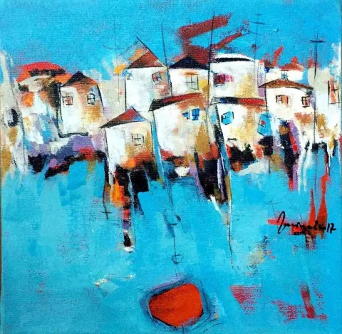 NACİYE BOZDOĞAN AKBAŞ — “isimsiz”, 2017 "isimsiz" eseri NACİYE BOZDOĞAN AKBAŞ tarafından 2017 yılında 25x25 cm ölçülerinde Tuval üzeri yağlı boya tekniği ile yapılmıştır.