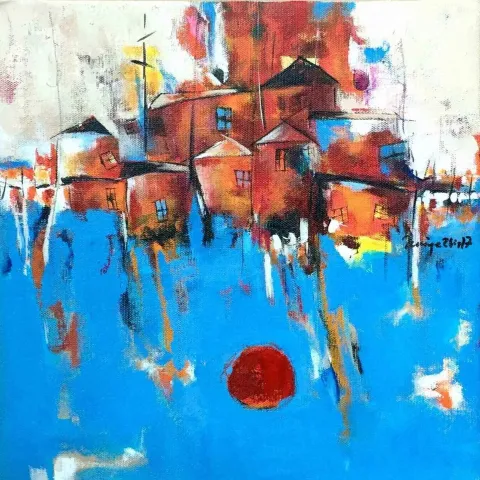 NACİYE BOZDOĞAN AKBAŞ — “isimsiz”, 2017 "isimsiz" eseri NACİYE BOZDOĞAN AKBAŞ tarafından 2017 yılında 25x25 cm ölçülerinde Tuval üzeri yağlı boya tekniği ile yapılmıştır.
