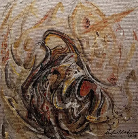 HALİL COŞKUN — “isimsiz”, 2017 "isimsiz" eseri HALİL COŞKUN tarafından 2017 yılında 25x25 cm ölçülerinde Tuval üzeri yağlı boya tekniği ile yapılmıştır.