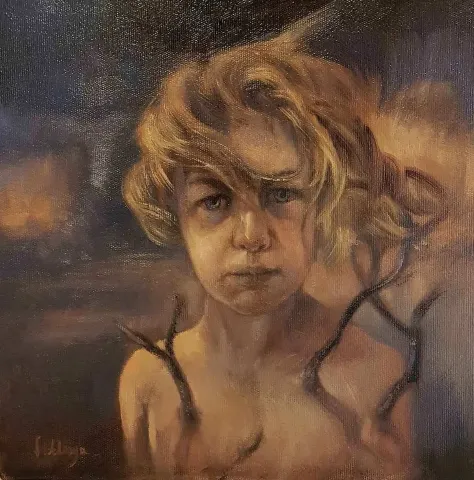 FEYZAN ALASYA — “isimsiz”, 2017 "isimsiz" eseri FEYZAN ALASYA tarafından 2017 yılında 25x25 cm ölçülerinde Tuval üzeri yağlı boya tekniği ile yapılmıştır.
