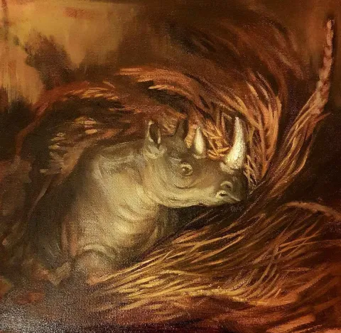 FEYZAN ALASYA — “isimsiz”, 2017 "isimsiz" eseri FEYZAN ALASYA tarafından 2017 yılında 25x25 cm ölçülerinde Tuval üzeri yağlı boya tekniği ile yapılmıştır.