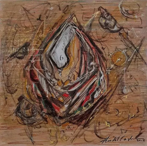 HALİL COŞKUN — “isimsiz”, 2017 "isimsiz" eseri HALİL COŞKUN tarafından 2017 yılında 25x25 cm ölçülerinde Tuval üzeri yağlı boya tekniği ile yapılmıştır.