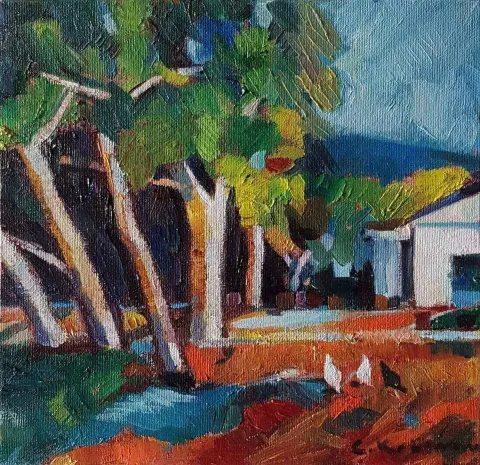 CEVDET KOCAMAN — “isimsiz”, 2017 "isimsiz" eseri CEVDET KOCAMAN tarafından 2017 yılında 25x25 cm ölçülerinde Tuval üzeri yağlı boya tekniği ile yapılmıştır.