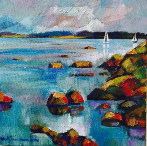 CEVDET KOCAMAN — “isimsiz”, 2017 "isimsiz" eseri CEVDET KOCAMAN tarafından 2017 yılında 25x25 cm ölçülerinde Tuval üzeri yağlı boya tekniği ile yapılmıştır.
