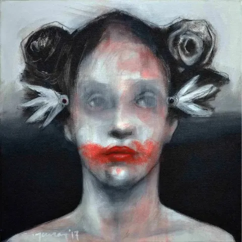CEYHUN YAMAN — “isimsiz”, 2017 "isimsiz" eseri CEYHUN YAMAN tarafından 2017 yılında 25x25 cm ölçülerinde Tuval üzeri yağlı boya tekniği ile yapılmıştır.