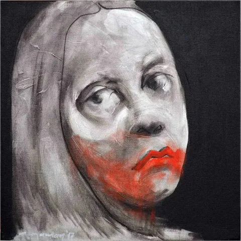 CEYHUN YAMAN — “isimsiz”, 2017 "isimsiz" eseri CEYHUN YAMAN tarafından 2017 yılında 25x25 cm ölçülerinde Tuval üzeri yağlı boya tekniği ile yapılmıştır.