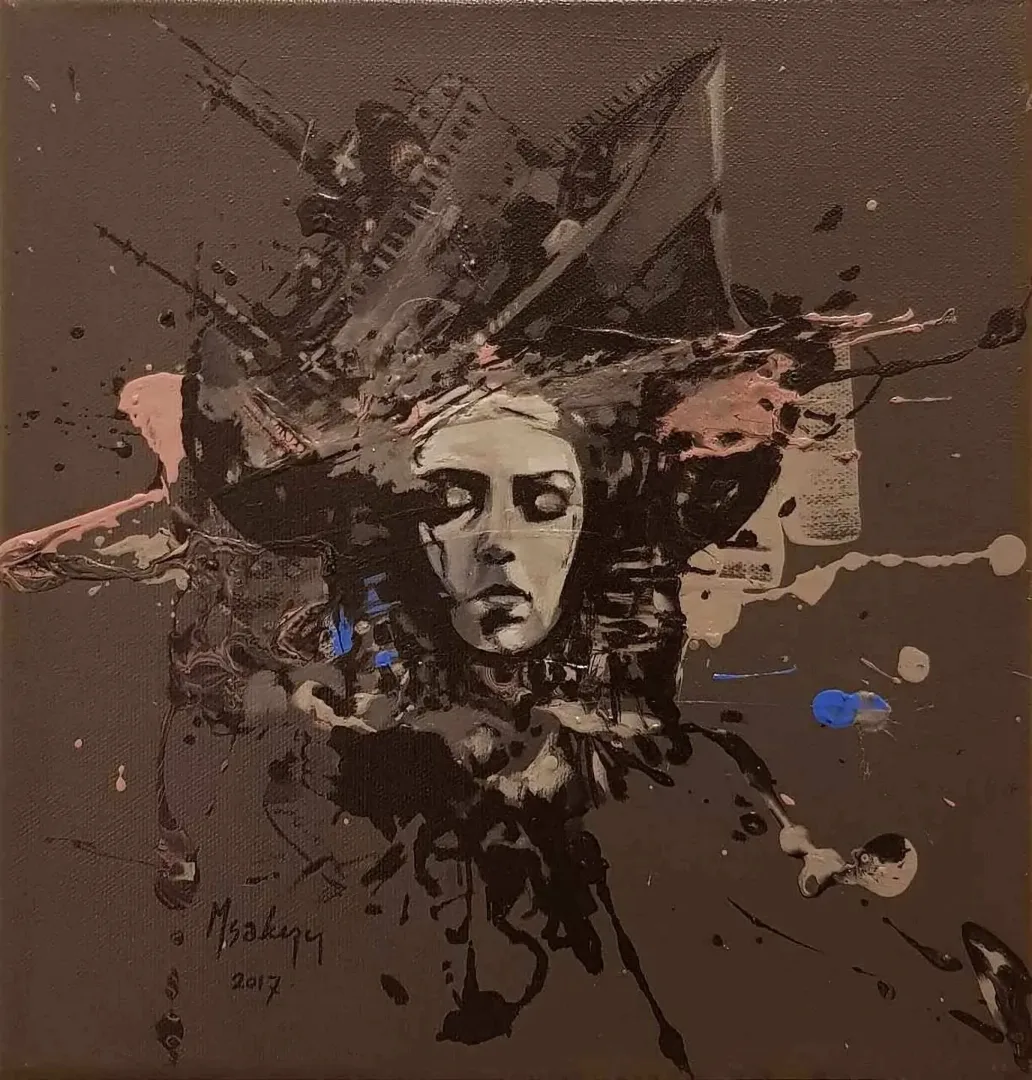 "isimsiz" eseri MEHMET SAKIZCI tarafından 2017 yılında 25x25 cm ölçülerinde Tuval üzeri yağlı boya tekniği ile yapılmıştır.