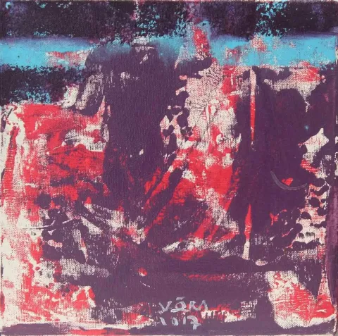VEDAT ÖRS — “isimsiz”, 2017 "isimsiz" eseri VEDAT ÖRS tarafından 2017 yılında 25x25 cm ölçülerinde Tuval üzeri yağlı boya tekniği ile yapılmıştır.