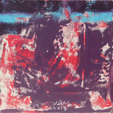 "isimsiz" eseri VEDAT ÖRS tarafından 2017 yılında 25x25 cm ölçülerinde Tuval üzeri yağlı boya tekniği ile yapılmıştır.