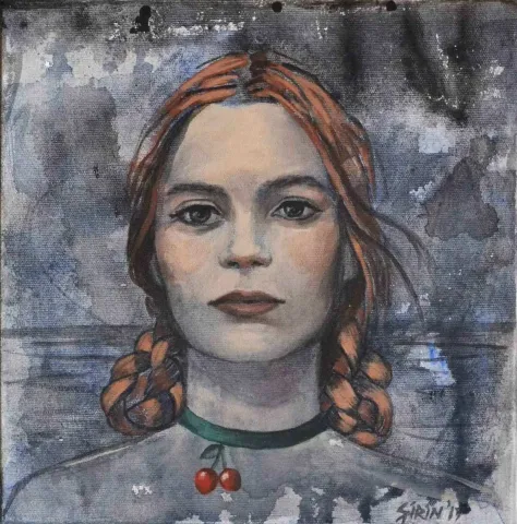 ŞİRİN YILMAZ — “kiraz”, 2017 "kiraz" eseri ŞİRİN YILMAZ tarafından 2017 yılında 25x25 cm ölçülerinde Tuval üzeri akrilik boya tekniği ile yapılmıştır.