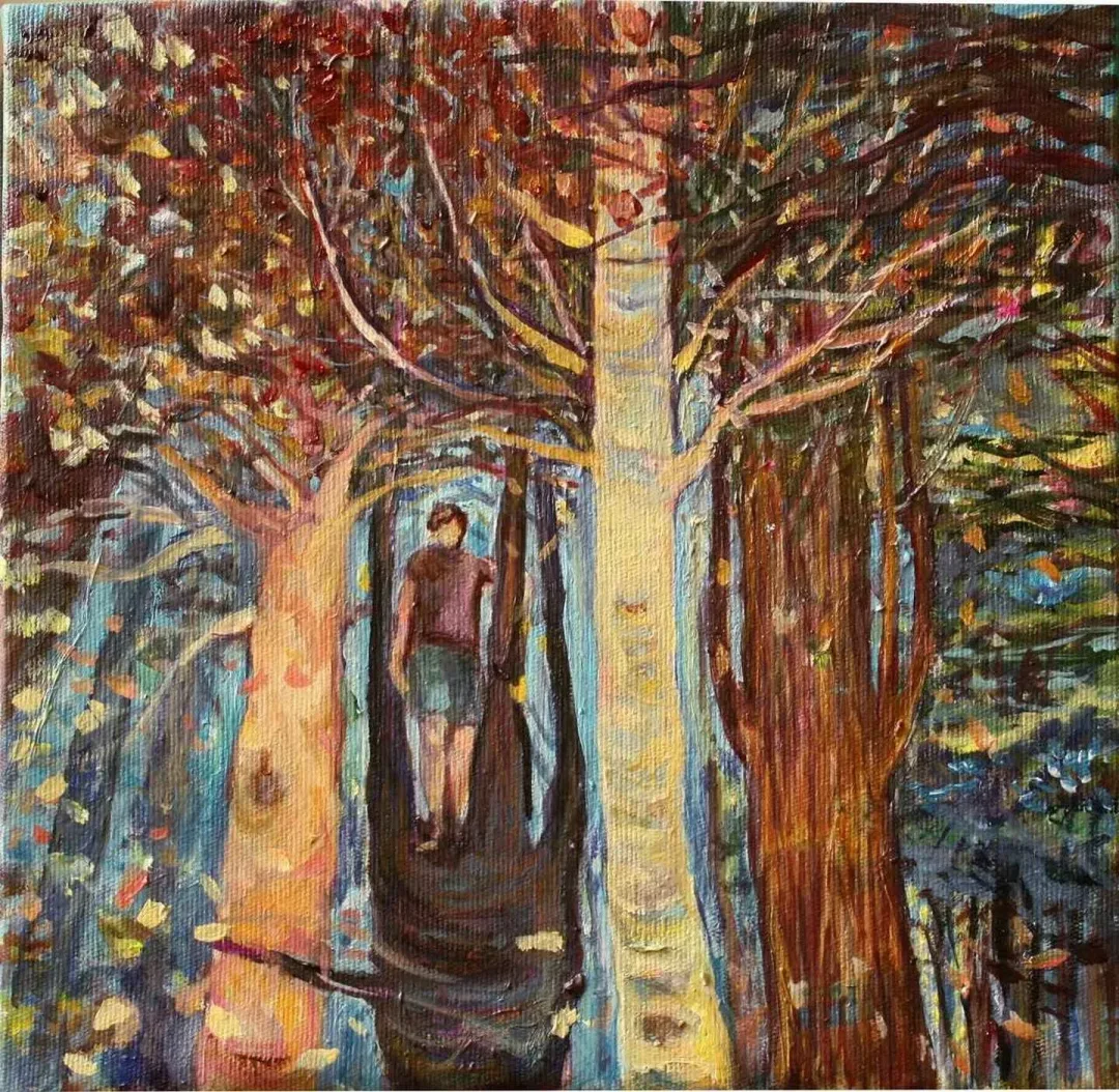 "isimsiz" eseri NİL KÖKEN tarafından 2017 yılında 25x25 cm ölçülerinde Tuval üzeri yağlı boya tekniği ile yapılmıştır.