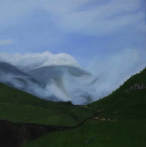 MEDİNE ÖZEN — “isimsiz”, 2017 "isimsiz" eseri MEDİNE ÖZEN tarafından 2017 yılında 25x25 cm ölçülerinde Tuval üzeri yağlı boya tekniği ile yapılmıştır.